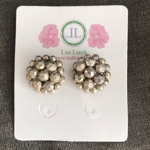 Lisi Lerch Button Earrings in Silver